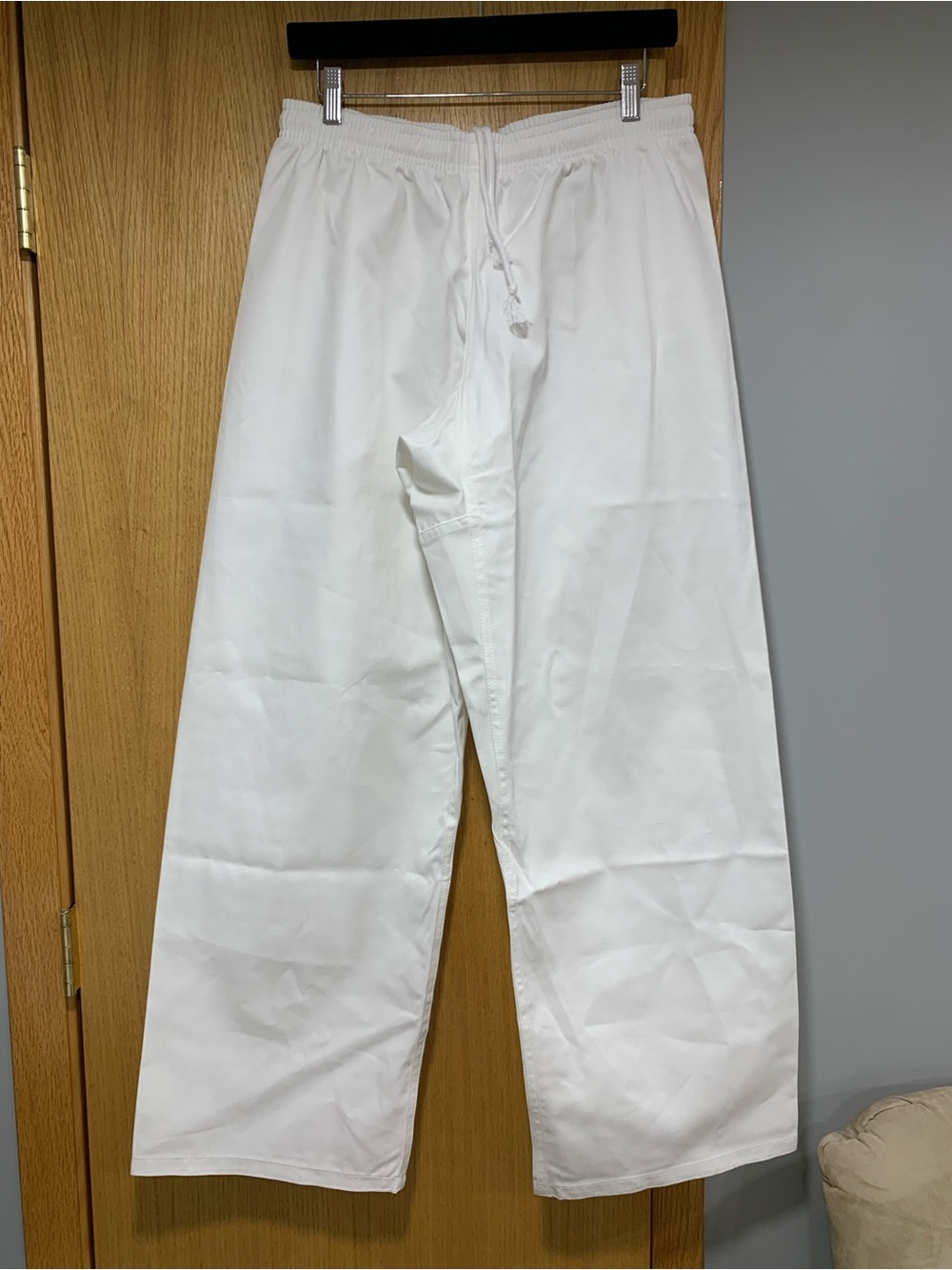 White Drawstring Pants - Size 4